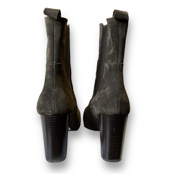 Gem’s Chelsea High Heel Boots Women’s Chocolate Brown Suede Size 40 US 9.5 - Picture 4 of 10